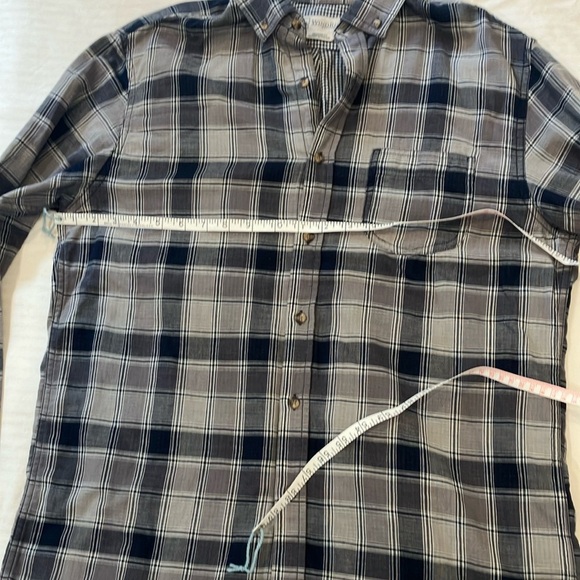 Men's size large Windriver Plaid Shirt - dark blue and Gray - Picture 11 of 16